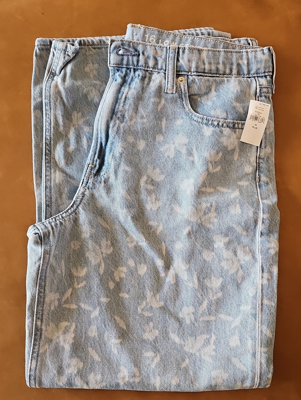 GAP Light Blue Floral-Print Girls Jeans